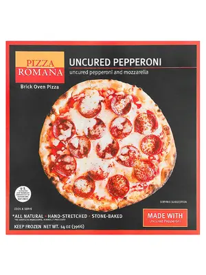 Pizza Romana Uncured Pepperoni & Mozzarella Pizza, Marche, Italy