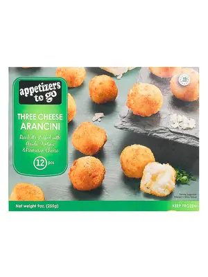 The Fillo Factory "Three Cheese Arancini" Rice Balls Stuffed With Gouda, Fontina & Parmesan Cheese 12 Pieces, Northvale, New Jersey
