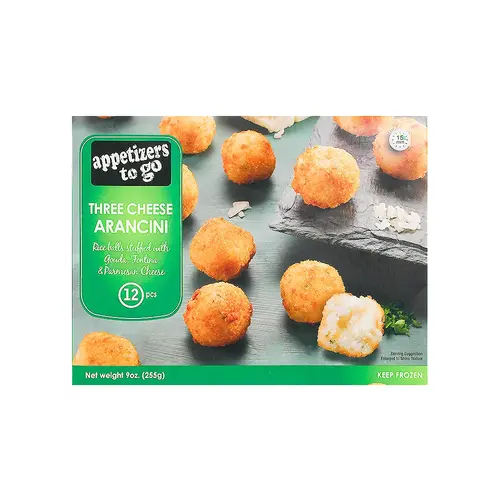 The Fillo Factory "Three Cheese Arancini" Rice Balls Stuffed With Gouda, Fontina & Parmesan Cheese 12 Pieces, Northvale, New Jersey The Fillo Factory "Three Cheese Arancini" Rice Balls Stuffed With Gouda, Fontina & Parmesan Cheese 12 Pieces, Northvale, New Jersey