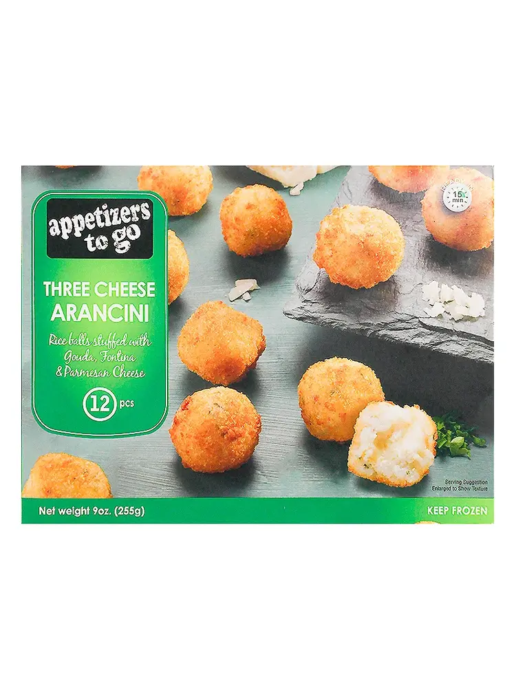 The Fillo Factory "Three Cheese Arancini" Rice Balls Stuffed With Gouda, Fontina & Parmesan Cheese 12 Pieces, Northvale, New Jersey