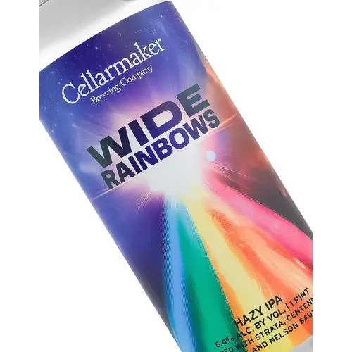 Cellarmaker Brewing "Wide Rainbows" Hazy IPA 16oz Can - Oakland, CA Cellarmaker Brewing "Wide Rainbows" Hazy IPA 16oz Can - Oakland, CA
