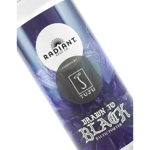 Radiant Beer/Tuju "Drawn To Black" Baltic Porter 16oz Can - Anaheim, CA Radiant Beer/Tuju "Drawn To Black" Baltic Porter 16oz Can - Anaheim, CA