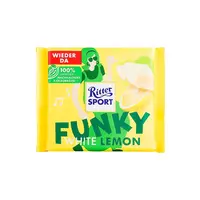 Ritter Sport "Funky" White Lemon 3.5oz Bar, Germany