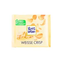 Ritter Sport "Weisse Crisp" White Chocolate With Cornflakes & Crispy Rice 3.5oz Bar, Germany