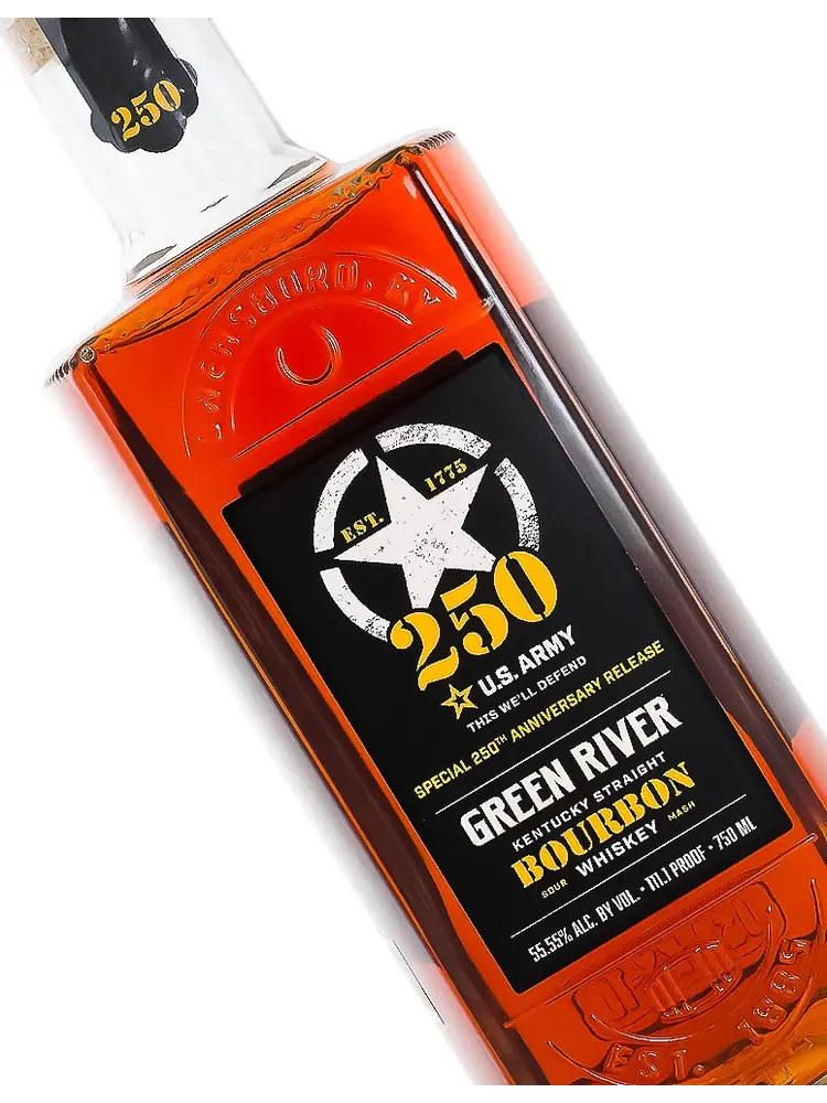 Green River Kentucky Straight Bourbon Whiskey "The US Army's 250th Anniversary"
