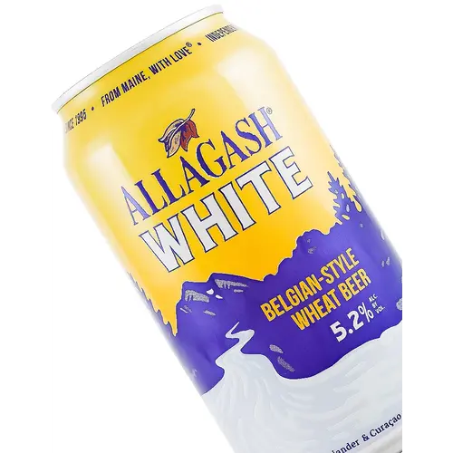 Allagash Brewing "White" Belgian-Style Wheat Beer 12oz Can - Portland, MN Allagash Brewing "White" Belgian-Style Wheat Beer 12oz Can - Portland, MN