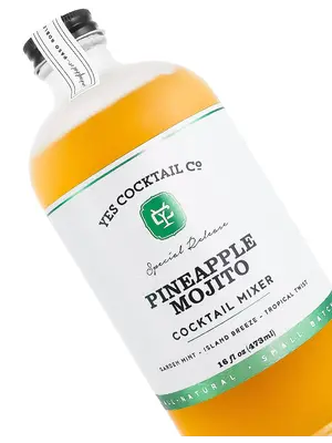Yes Cocktail "Pineapple Mojito" Cocktail Mixer 16oz Bottle, Paso Robles, California