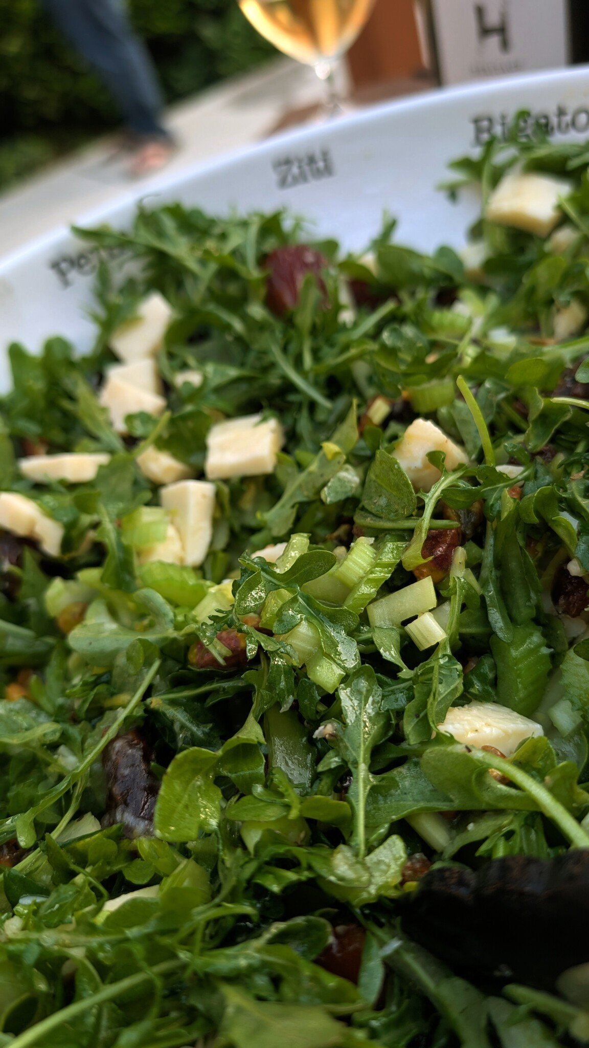 A celery salad with dates from Leon's in Charleston, SC