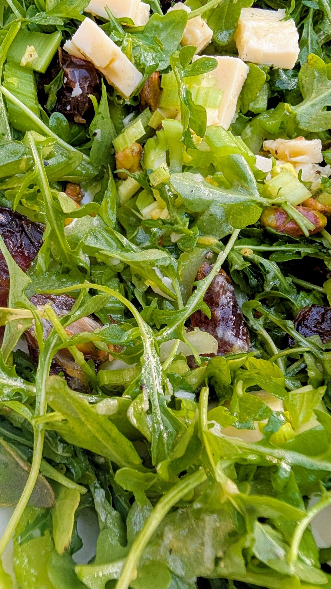 A celery salad with dates, made by Samantha Dugan