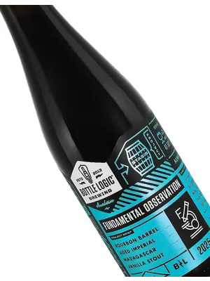 Bottle Logic Brewing “Fundamental Observation 2025” Bourbon Barrel Aged Imperial Madagascar Vanilla Stout 500ml Bottle - Anaheim CA