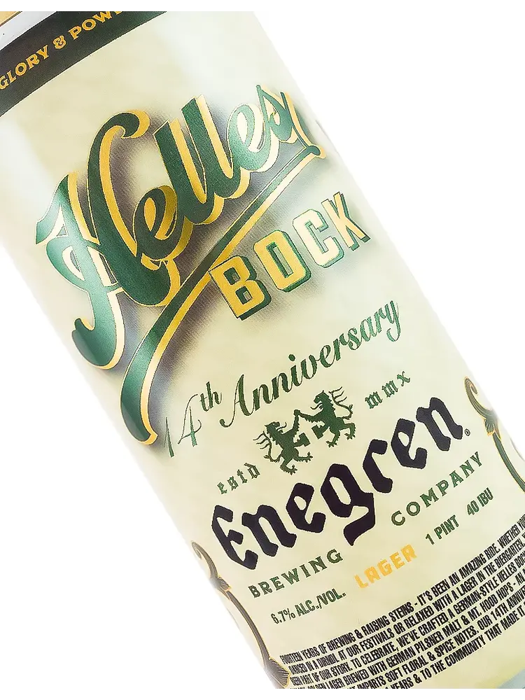 Enegren Brewing “14th Anniversary" Helles Bock 16oz Can - Moorpark, CA