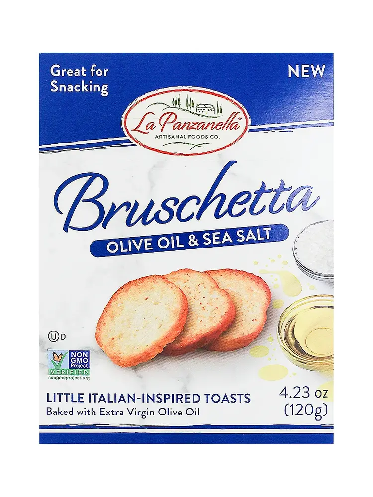 La Panzanella Olive Oil & Sea Salt Bruschetta 4.23oz Box