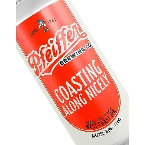 Pfeiffer Brewing "Coasting Along Nicely" Double Dry Hopped West Coast IPA 16oz Can - Anaheim, CA Pfeiffer Brewing "Coasting Along Nicely" Double Dry Hopped West Coast IPA 16oz Can - Anaheim, CA