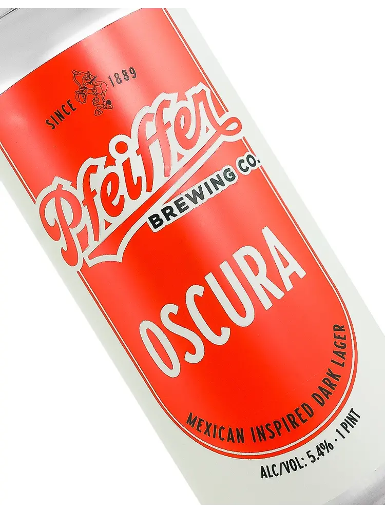 Pfeiffer Brewing "Oscura" Mexican Inspired Dark Lager 16oz Can - Anaheim, CA