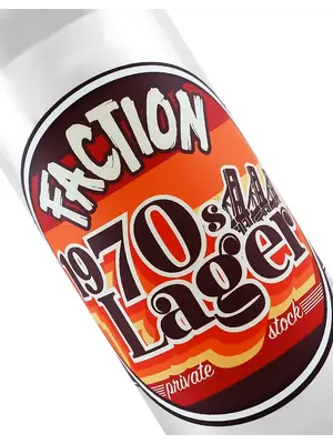 Faction Brewing "1970's Lager" Premium Lager 16oz Can - Alameda, CA