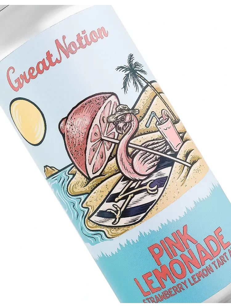 Great Notion Brewing "Pink Lemonade" Strawberry Lemon Tart Ale 16oz Can- Portland, OR