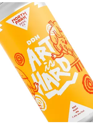 North Park Beer "DDH Art Is Hard"  DDH Hazy IPA 16oz Can - San Diego, CA