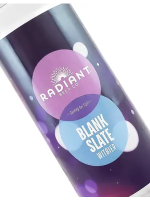 Radiant Beer "Blank Slate" Witbier 16oz Can - Anaheim, CA