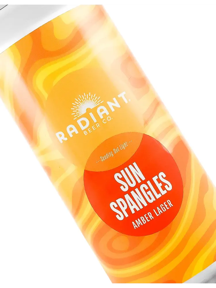 Radiant Beer "Sun Spangles" Amber Lager 16oz Can - Anaheim, CA