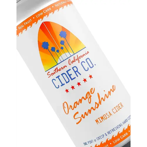 Southern California Cider "Orange Sunshine" Mimosa Cider 16oz Can - Los Angeles, CA Southern California Cider "Orange Sunshine" Mimosa Cider 16oz Can - Los Angeles, CA