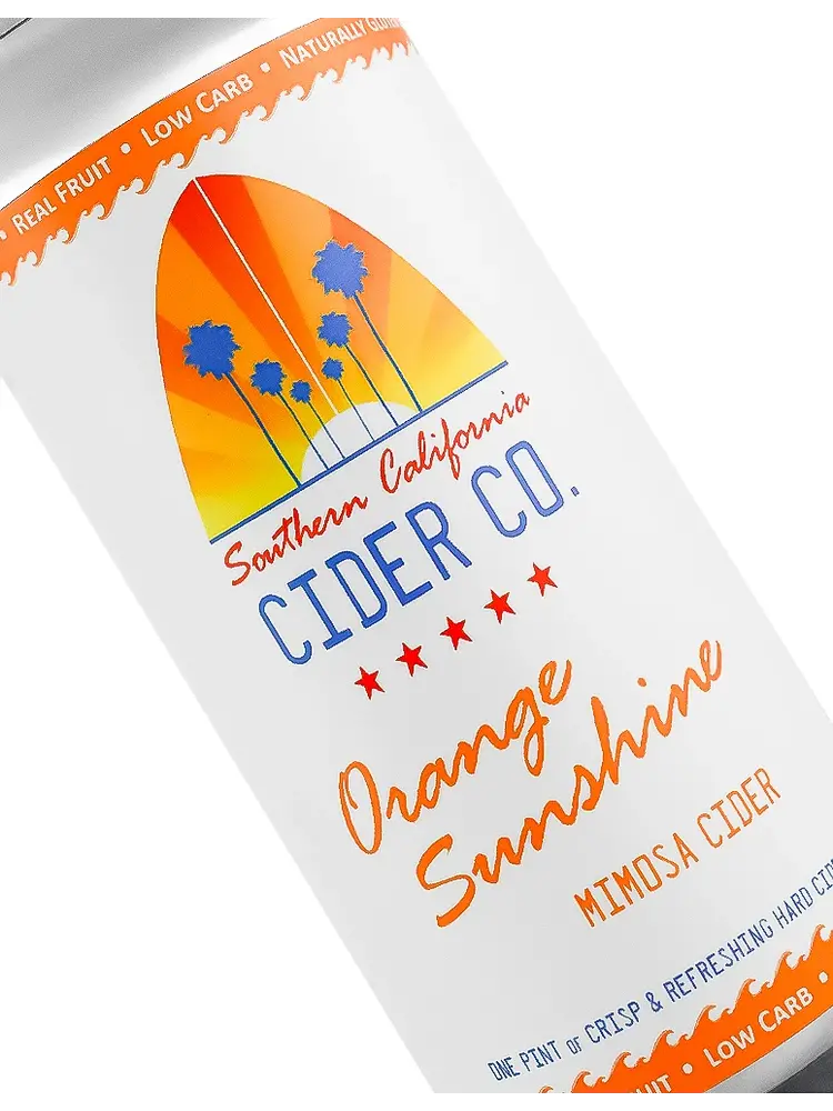 Southern California Cider "Orange Sunshine" Mimosa Cider 16oz Can - Los Angeles, CA