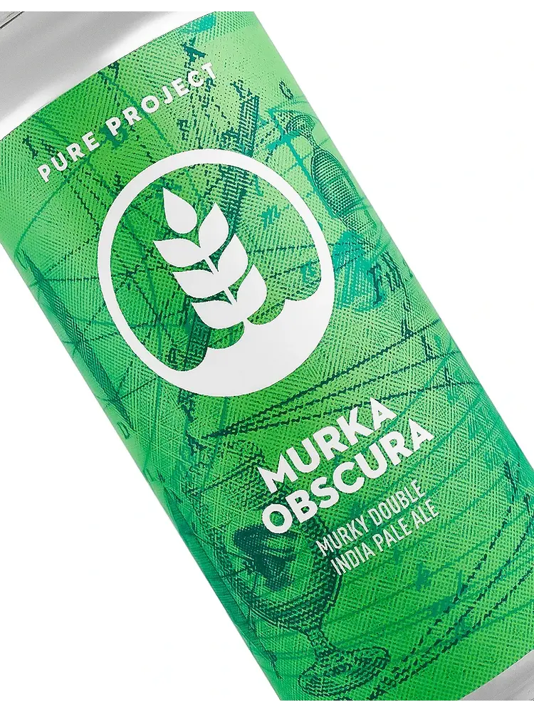 Pure Project "Murka Obscura" Murky Double India Pale Ale 16oz Can - San Diego, CA