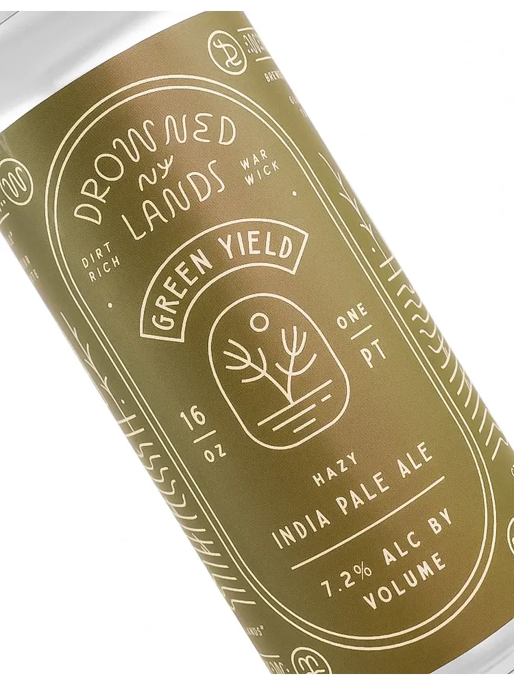 Drowned Lands Brewery "Green Yield" Hazy India Pale Ale 16oz Can - Warwick, NY