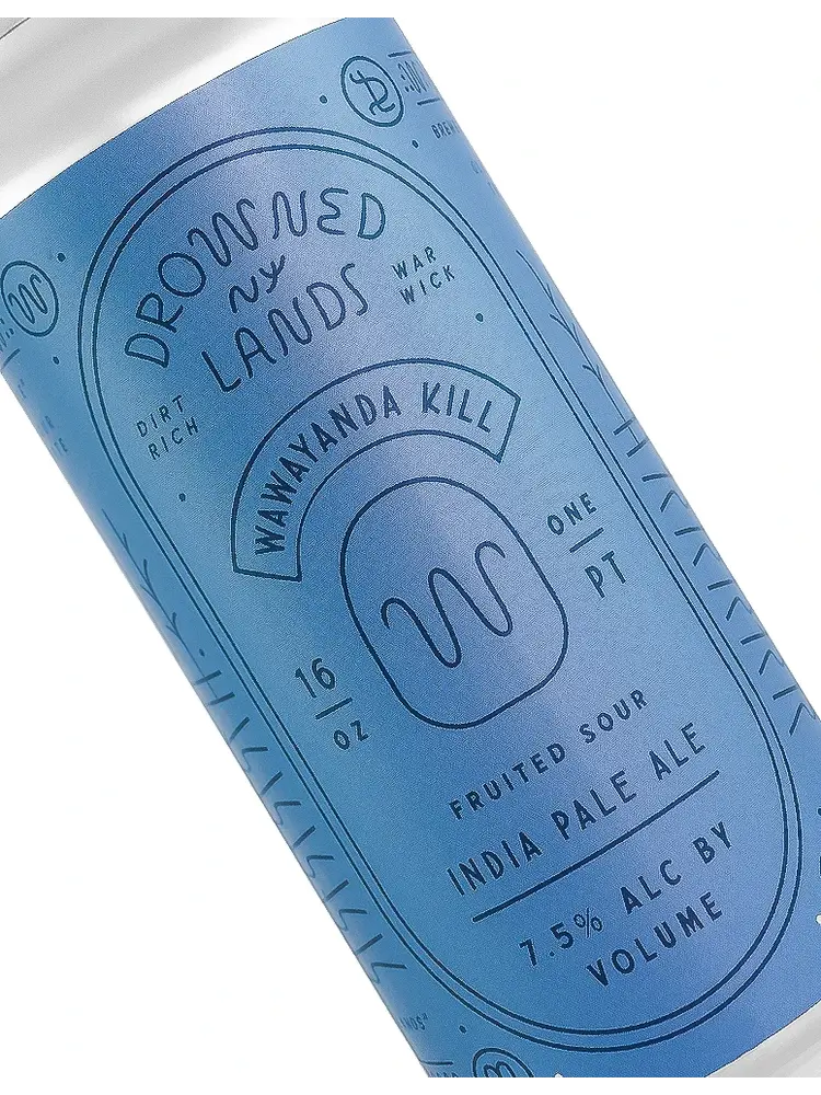 Drowned Lands Brewery "Wawayanda Kill" Sour IPA 16oz Can - Warwick, NY