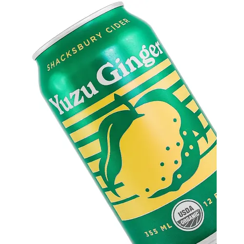Shacksbury Cider "Yuzu Ginger" Cider 12oz Can - Vergennes, VT Shacksbury Cider "Yuzu Ginger" Cider 12oz Can - Vergennes, VT
