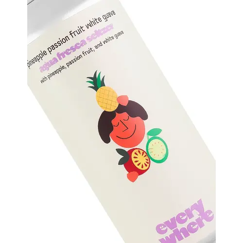 Everywhere Beer "Pineapple Passion Fruit White Guava" Agua Fresca Seltzer 16oz Can - Orange, CA Everywhere Beer "Pineapple Passion Fruit White Guava" Agua Fresca Seltzer 16oz Can - Orange, CA