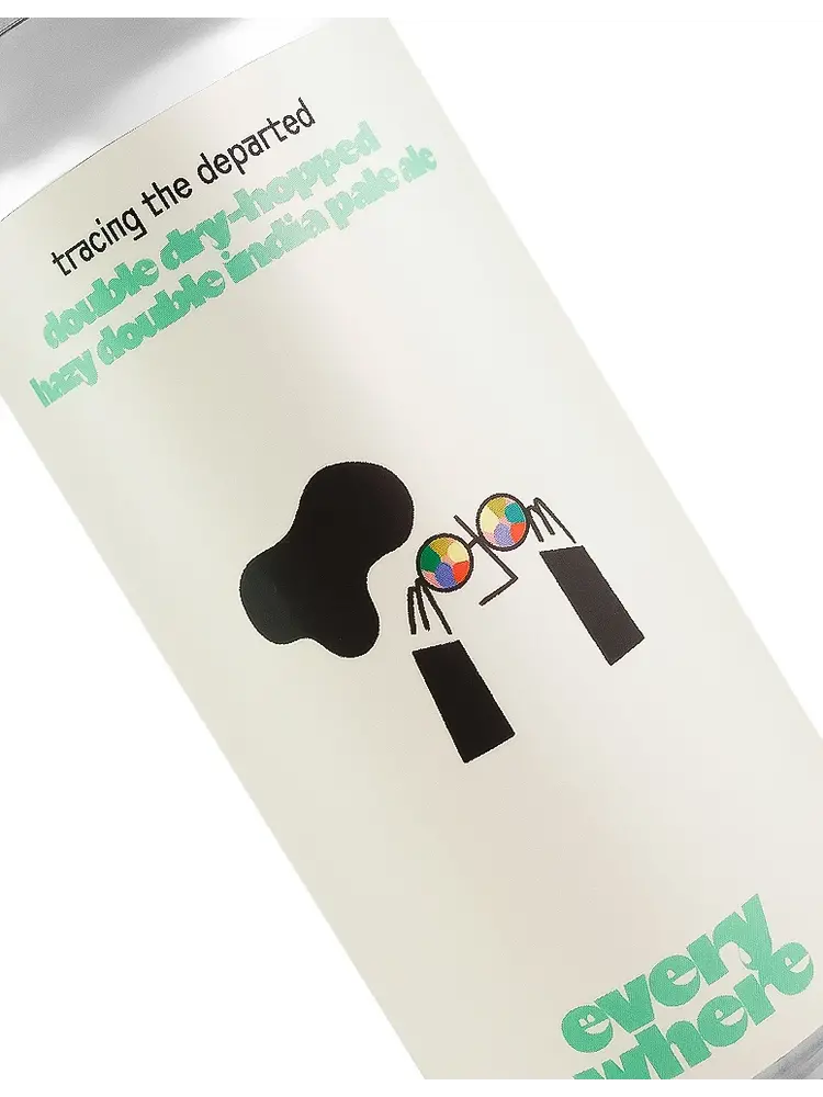 Everywhere Beer "Tracing The Departed" Double Dry-Hopped Hazy Double India Pale Ale 16oz Can - Orange, CA