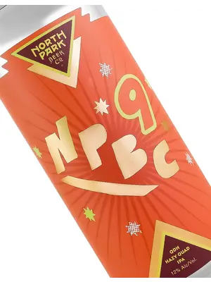 North Park Beer "NPBC9" QDH Hazy Quad IPA 16oz Can- San Diego, CA