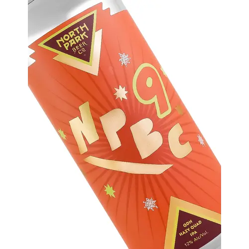 North Park Beer "NPBC9" QDH Hazy Quad IPA 16oz Can- San Diego, CA North Park Beer "NPBC9" QDH Hazy Quad IPA 16oz Can- San Diego, CA