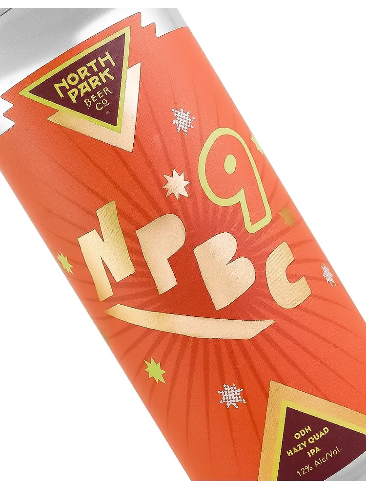 North Park Beer "NPBC9" QDH Hazy Quad IPA 16oz Can- San Diego, CA