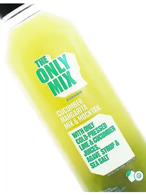 The Only Mix "Cucumber & Lime" Margarita Mix Cold Pressed Juices, Agave Syrup & Sea Salt 32oz Bottle, Los Angeles, California