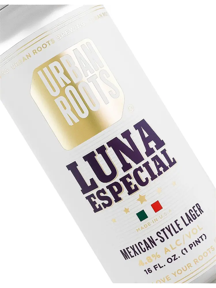 Urban Roots Brewing "Luna Especial" Mexican Style Lager 16oz Can - Sacramento, CA