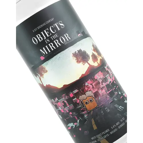 8 Bit Brewing "Objects In The Mirror" West Coast Pilsner 16oz Can - Murrieta, CA