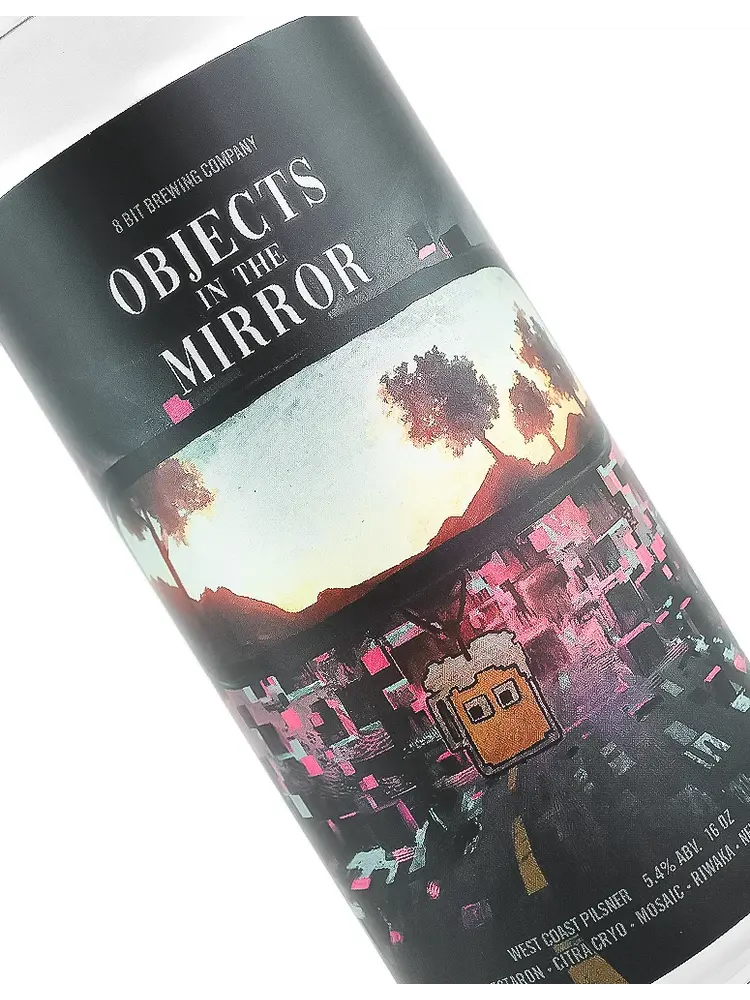 8 Bit Brewing "Objects In The Mirror" West Coast Pilsner 16oz Can - Murrieta, CA