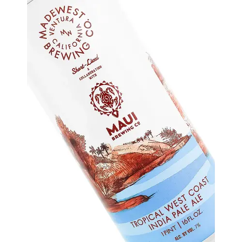Madewest Brewing/Maui Brewing "Short Lived" Tropical West Coast India Pale Ale 16oz Can - Ventura, CA