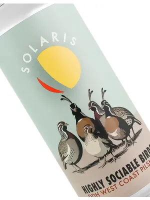 Solaris Brewing "Highly Sociable Birds" DDH West Coast Pilsner 16oz Can - Murrieta, CA