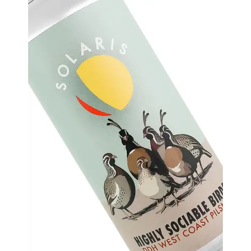 Solaris Brewing "Highly Sociable Birds" DDH West Coast Pilsner 16oz Can - Murrieta, CA