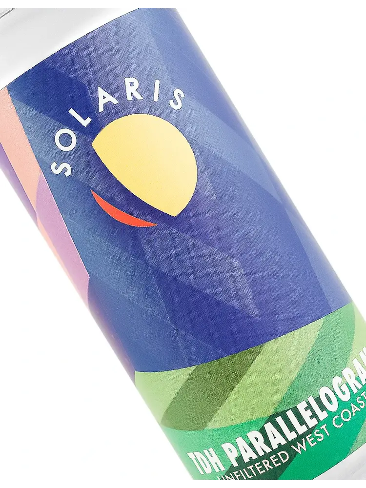 Solaris Brewing "TDH Parallelograms" Unfiltered West Coast IPA 16oz Can - Murrieta, CA