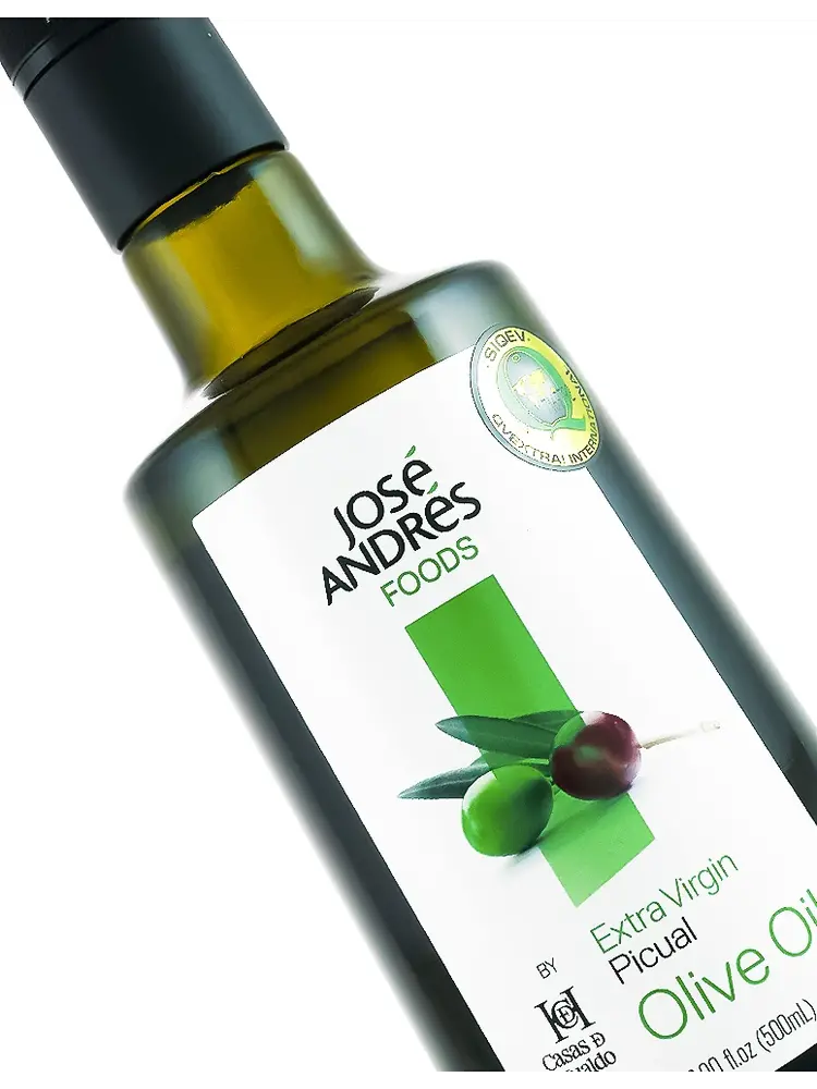 Jose Andres Foods Extra Virgin Picual Olive Oil 16.9oz Bottle, Spain