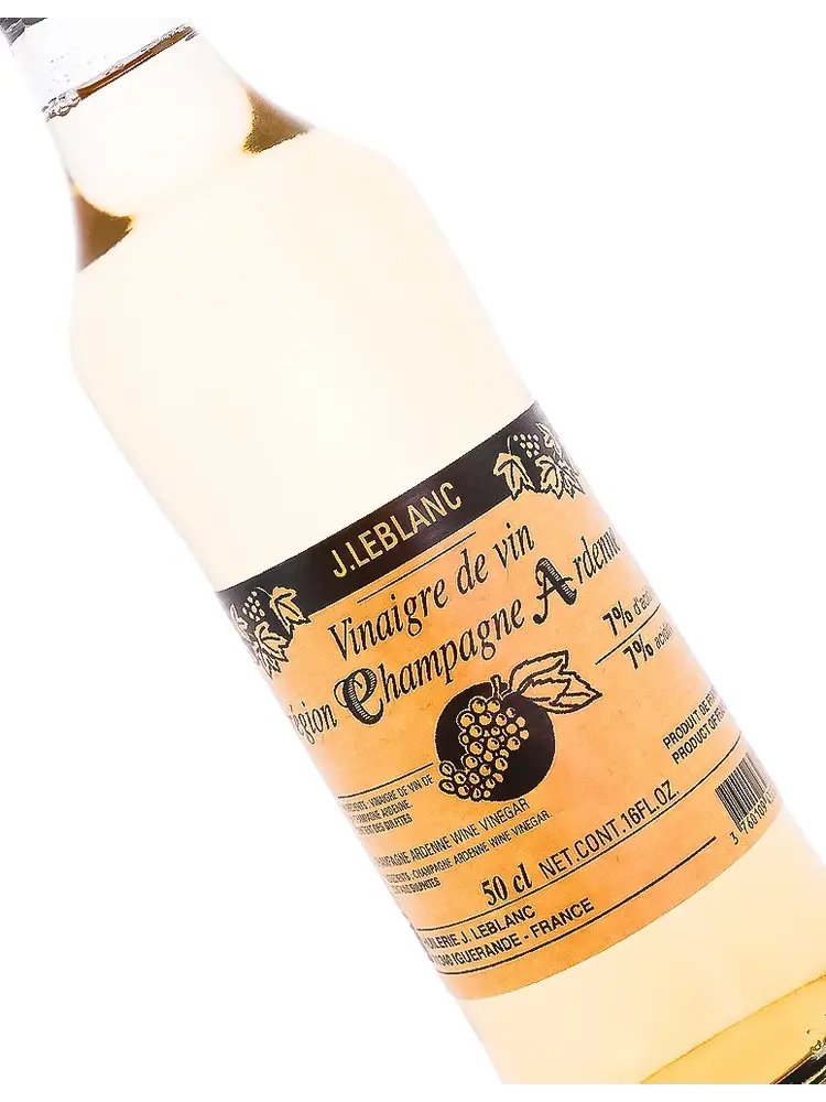 J. LeBlanc "Vinaigre de vin Region Champagne Ardenne" Champagne Vinegar 16oz Bottle, France