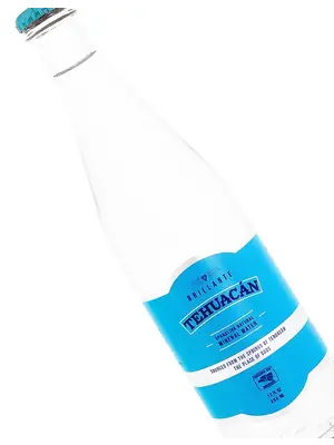 Tehuacan Sparkling Natural Mineral Water 12oz Bottle, Mexico