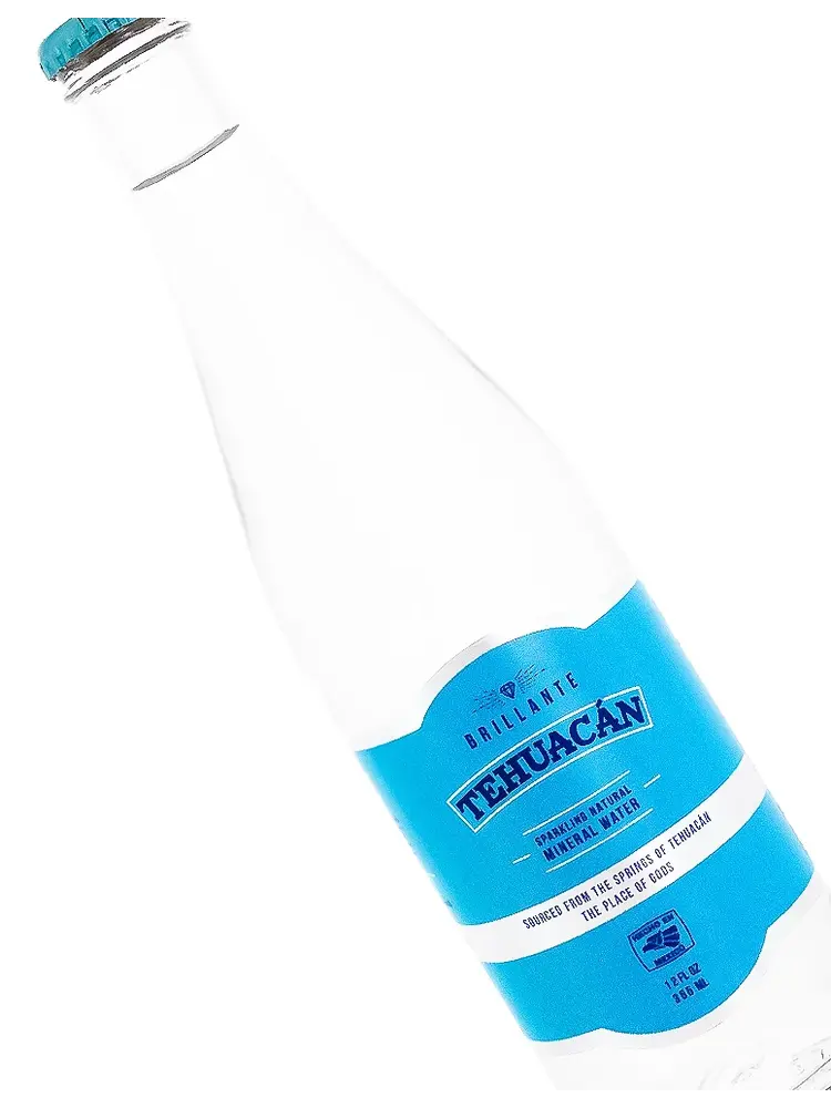 Tehuacan Sparkling Natural Mineral Water 12oz Bottle, Mexico