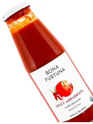 Bona Furtuna "Spicy Arrabbiata" Tomato Sauce 24.9oz Jar, Italy