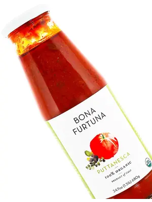 Bona Furtuna "Puttanesca" Tomato Sauce 24.9oz Jar, Italy