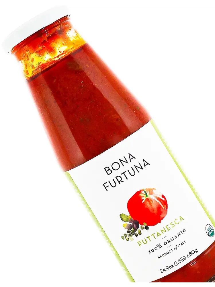 Bona Furtuna "Puttanesca" Tomato Sauce 24.9oz Jar, Italy