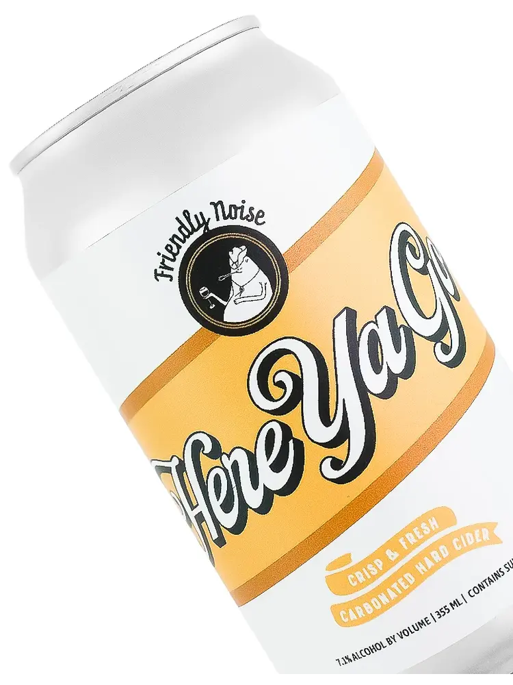 Friendly Noise "Here Ya Go" Crisp & Fresh Hard Cider 12oz Can - Moorpark, CA
